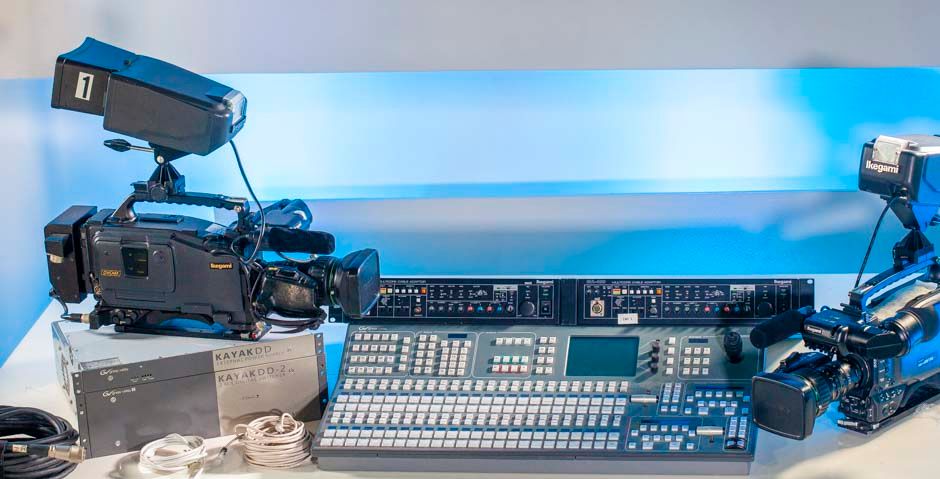 Ikegami HL-DV7AW SDI 16:9 NTSC Camcorder + CCU Adapter

New Digital Process LSI
New digital process LSI (ASIC) is adopted to produce high quality video including a six - axis linear matrix system for fine tuning of color to match broadcast requirements.

Video In connector
The HL-DV7AW includes External Video Input. Pool feed or other video source can be recorded by the tape recorder section of this camera recorder. Allows user to Input an external video source for the purpose of recording it to the DV tape deck inside the camera.

Low smear and high sensitivity CCD
High quality CCD are employed to reproduce good quality PIctures even under very low light condition.

+48dB Hyper Gain for very low light conditions
Hyper gain of +48dB is provided so that good video reproduction is assured even in the harshest shooting conditions.

Super V
To enhance Vertical resolution, the Super V function can be enabled, increasing Vertical Resolution by 20%, to achieve natural picture reproduction with remarkably fine resolution.

High Resolution Viewfinder
A high resolution broadcast use 1.5 inch viewfinder is employed, featuring over 600 horizontal lines resolution. Ease of operation is carefully considered, e.g. Brightness, Contrast and Peaking controls are easily accessible on the front of the viewfinder and a rear tally light is provided. The positioning of the viewfinder is easily adjustable.

Additional Detailed Information:

DVCAM FORMAT
High Picture Quality Digital Component Recording
The DVCAM format is a digital system with Luminance signal (Y) and Color Difference signals (R-Y, B-Y).


PCM Digital Audio System
Two modes are selectable between 2ch (48kHz sampling frequency) and 4ch (32kHz sampling frequency) which may be useful for Audio After Recording (dubbing).

Long Recording Hours
Standard size cassettes have a max. 184 minutes recording time, while mini-cassettes have max. 40 minutes recording time.		
HL-DV5


EXPRESSION

Preset and Variable Shutters
The preset shutter has six speeds (1/100, 1/120, 1/250, 1/500, 1/1000, 1/2000 seconds) and variable speeds can be set between 1/60.3 and 1/787 seconds ( 1/50.3 and to 1/781 for PAL).


Diagonal Detail for higher picture quality
The diagonal detail function increases sharpness in the diagonal direction. This function also helps to reduce cross color moire in NTSC.


Skin Detail for favorable reproduction
The skin detail function is used when skin quality is being emphasized. The edge sharpness of the skin tone can be softened so that wrinkles or age lines become less visible on the TV screen. AHD, Auto Hue Detect, for easy setting of Skin tone detail is employed.


Soft Detail Function
To ensure picture uniformity even with high contrast areas, Soft Detail is employed to produce images that are more natural, without excessive adge enhancement.


Variable Detail Settings
8 step variable frequency boost of the detail signal and B/W balance function which controls center luminance level of detail signal are provided to have better detail effects depending on the subject.

 
HL-DV7W:	2.97MHz to 6.84MHz at 4:3 mode
3.24MHz to 9.00MHz at 16:9 mode
HL-DV5:	2.97MHz to 6.84MHz


Various GAMMA settings
Not only are 4 types of GAMMA characteristics selectable (OFF/0.35/0.4 /0.45), but a GAMMA curve pattern with x5 initial gain is also selectable for certain broadcast requirement.


Black Press
To emphasize only the brighter areas of images, Black Press is provided. It is selectable in 3 steps (-7%, -5%, -3%). It can add contrast to a washed out picture.


Black Stretch
The black stretch function meets the needs of professional camera-persons who want to avoid excessive dark areas in high contrast scenes. With three settings (3, 5 and 7%), this function enables improvement in dark areas in the picture by lifting the image level of only low brightness areas.


Shock-less Auto White Balance
To avoid a sudden change in white balance when switching between white balance memories, change over time is selectable. This function exhibits superb results when the scene changes from an indoor to outdoor shot or vice versa.


OFF:	Changes Memory Data instantly
ON - 0.3s :	Changes Memory Data in 0.3 seconds.
ON - 0.5s :	Changes Memory Data in 0.5 seconds.
ON - 1.0s :	Changes Memory Data in 1.0 seconds.
ON - 1.5s :	Changes Memory Data in 1.5 seconds.
ON - 2.0s :	Changes Memory Data in 2.0 seconds.


OPERATION

A low center of gravity camera design
Ikegami's long and rich experience in professional TV camera design has enabled us to produce a one-piece camera + recorder with excellent ergonomics and very good weight balance for the comfort of the operator.


Specially designed Shoulder Pad 
A newly and specially designed shoulder pad made of non-slip material makes camera work easier. The pad can be esily adjusted.


Convenient P. FUNC switch
P. FUNC (Personal Function) switch is provided for the most frequently used functions for the operator's convenience, such as control of scene file recall, Soft Detail, and Black Press/Black Stretch.


Rotary Encoders for easier Setup
On the lower side of the camera, 3 rotary encoders are provided for easier access to setup parameters. This allows camera settings and checkups even without a remote control panel.


Camera Menu
The camera incorporates a very practical menu system which is easy to navigate with a rotary encoder at the front of the camera. The menu can be customized for specific users by changing which control items are included.


Instant recall to the Factory Preset condition
Sometimes it is useful to be able to go back to the factory's original settings. The 