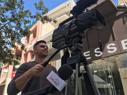 Εξωτερικό ρεπορτάζ του 34100 Tv